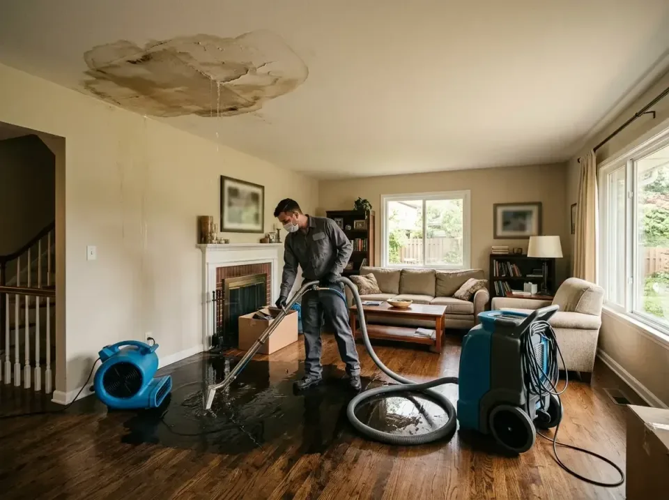 attic-pipe-burst-ceiling-drip-008 — frequently asked questions, Water Damage Restoration & Carpet Care in Ferguson, MO